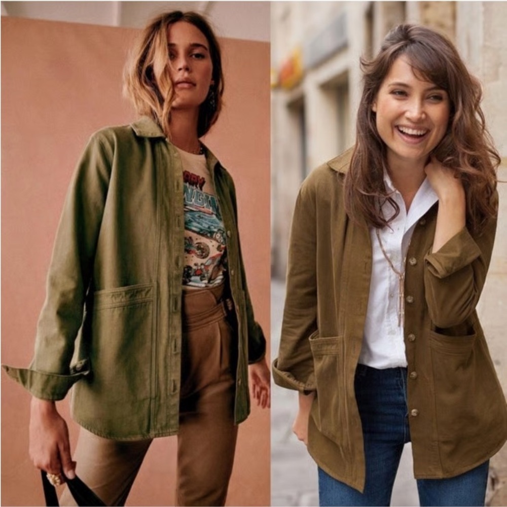 Sezane Green Utility Jacket - WILL jacket